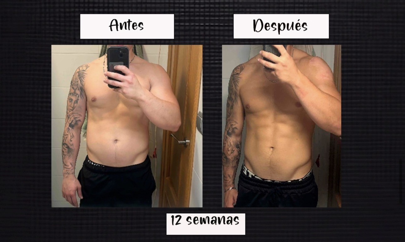 Antes y después — Cliente 5 (12 semanas)